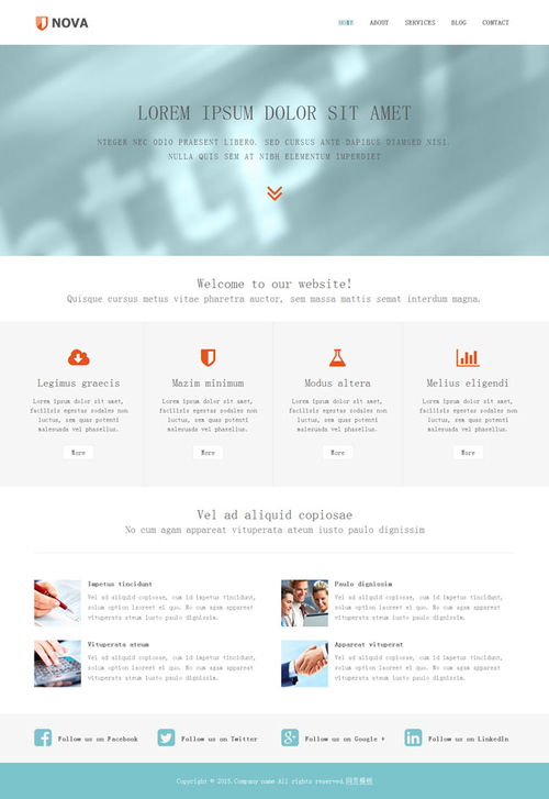 商务咨询公司专属Bootstrap模板 高效构建专业在线形象